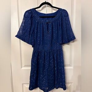 Trina Turk Vibrant Blue Textured Dress, Silk, size 2